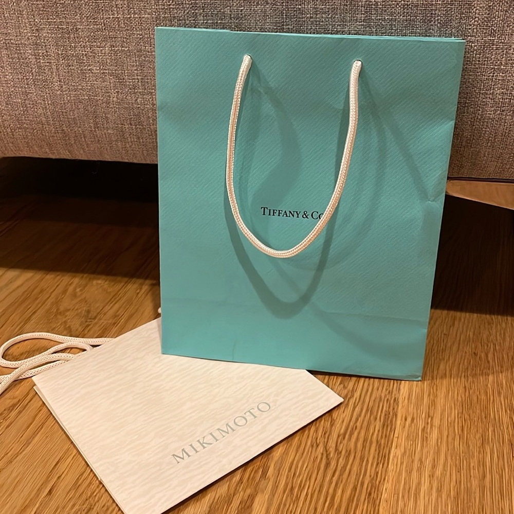 Tiffany Shopping Bag + Mikomoto Shopping Bag